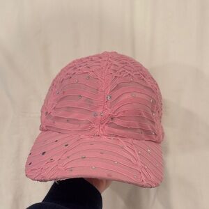 Pink Sequin Women's Hat